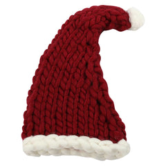 Christmas Red Kintted Hat for Adult Christmas Costume Accessories