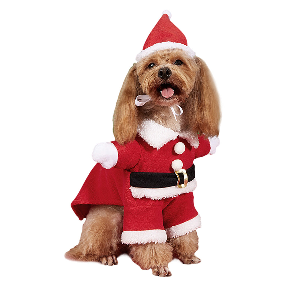 Christmas Santa Claus Pet Dog Cosplay Costume Outfits Christmas Carnival Suit