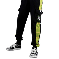 JoJo‘s Bizarre Adventure Joseph Joestar Cosplay Pants Print Pocket Cargo Casual Loose Trousers