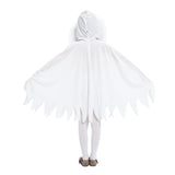 White Ghost Kids Children Cosplay Costume Cloak Outfits Halloween Carnival Suit