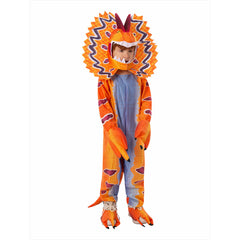 Dilophosaurus Kids Children Dinosaur Cosplay Costume Jumpsuit Fancy Outfit Halloween Carnival Suit