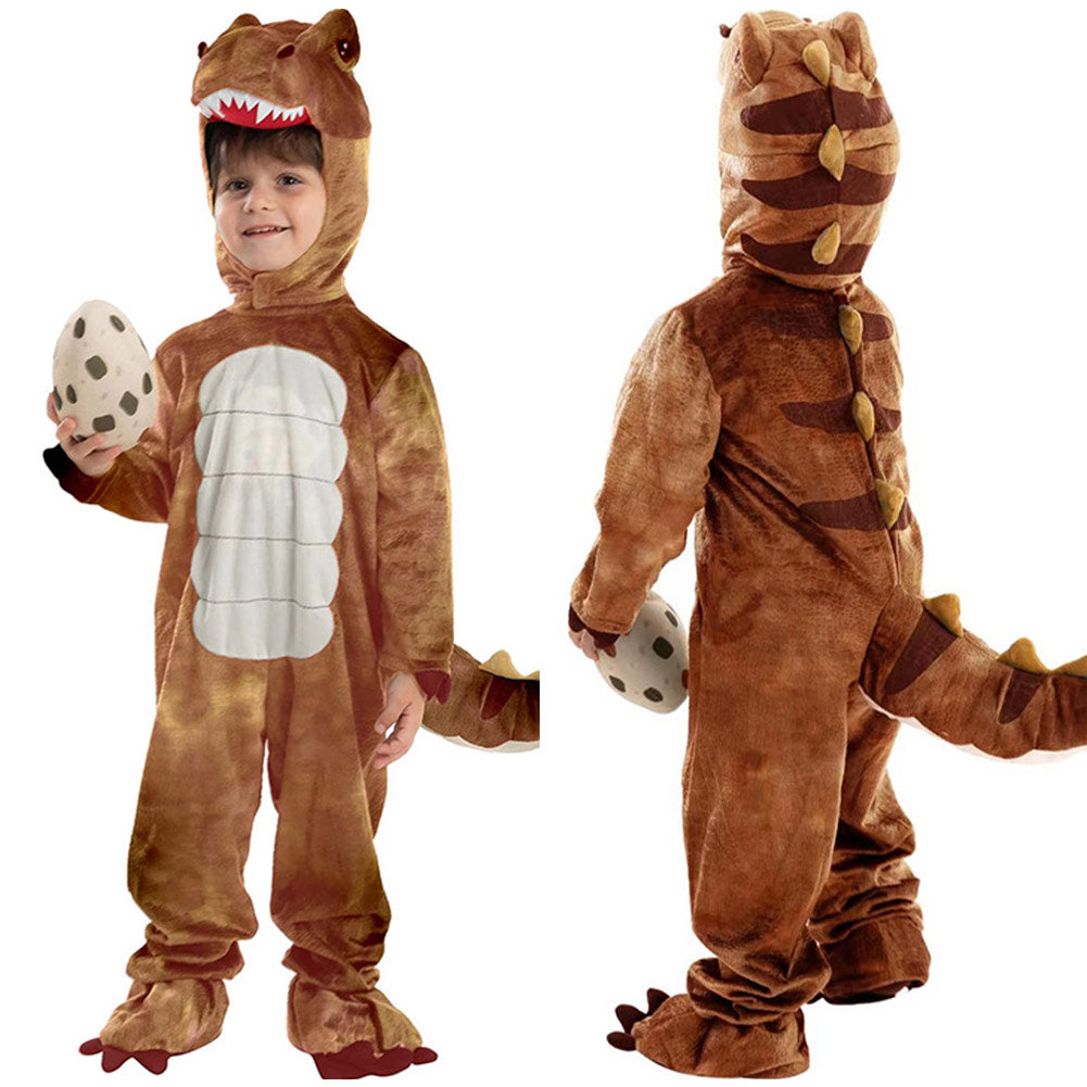 Dinosaur Kids Tyrannosaurus Rex Halloween Cute Plush Jumpsuit Cosplay Costume