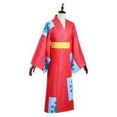 One Piece Wano Country Monkey D. Luffy Cosplay Costume Kimono Fancy Outfit Halloween Carnival Suit - INSWEAR