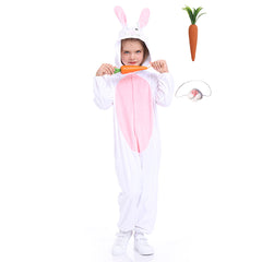 Easter Bunny Carrot Bunny Rabbit Nose Kids Cute Cartoon Cosplay Pajamas Costume Fancy Outfits Halloween Carnival Suit