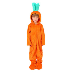 Easter Cute Carrots Kids Children Cosplay Plush One-piece Jumpsuit Costume Outfits Halloween Carnival Suit