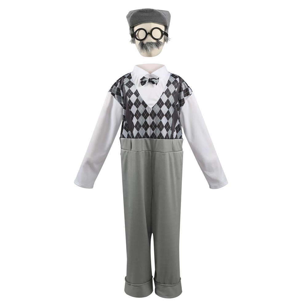Grandpa Cosplay Costume Outfits Halloween Carnival Suit For Kids Children