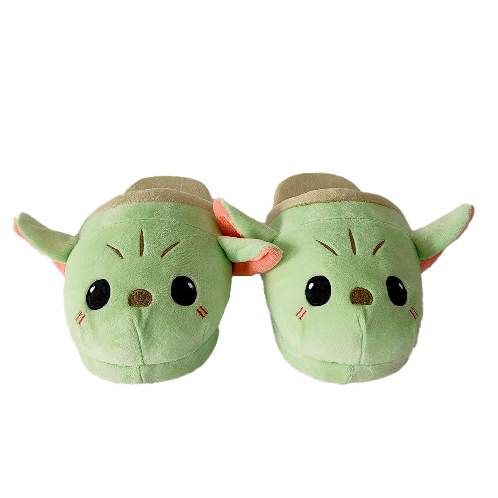 The Mandalorian Baby Yoda Cosplay Plush Shoes Slipper Indoor Floor Slippers - INSWEAR
