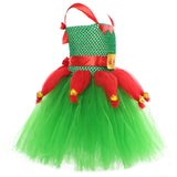 Christmas Elf Cosplay Costume Kids Girls Dress X-mas Carnival Costume Dress Up - INSWEAR