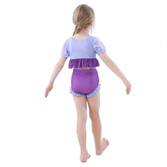 Tangled Rapunzel Kids Girls Cosplay Costume Swimsuit Outfits Halloween Carnival Party Suit