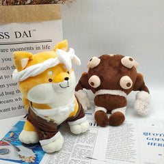 Genshin Impact Taroumaru Dog NPC Shiba Inu Cosplay Plush Toys Soft Stuffed Dolls Mascot Cartoon Birthday Xmas Gift For Kids