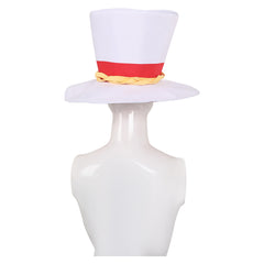 Hazbin Hotel 2024 Lucifer Morningstar Cosplay White Hat Halloween Costume Accessories