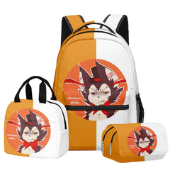 Hazbin Hotel 2024 TV Alastor Schoolbag Backpack Shoulder Bag Pencil Case Three-Pieces Set Gift for Kids Students