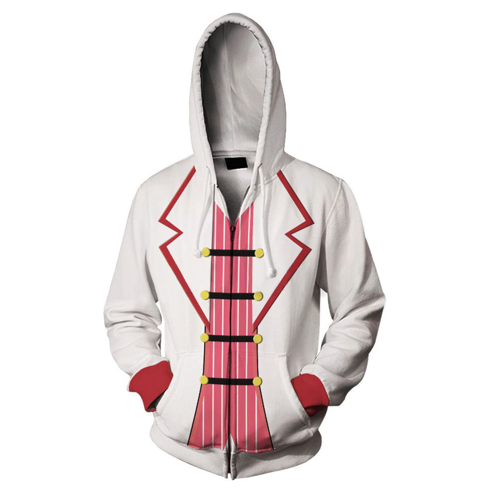 Hazbin Hotel 2024 TV Lucifer Adult Cosplay Printed Hoodie Hooded Sweatshirt Casual Pullover Hoodie