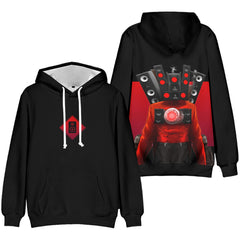 Horror Games Speaker Man Adult Cosplay Hoodie Hooded Sweatshirt Casual Pullover Hoodie