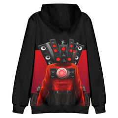 Horror Games Speaker Man Adult Cosplay Hoodie Hooded Sweatshirt Casual Pullover Hoodie