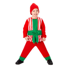 Kids Children Christmas Gift Red Cosplay Outfits Christmas Carnival Suit