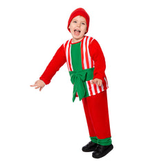 Kids Children Christmas Gift Red Cosplay Outfits Christmas Carnival Suit