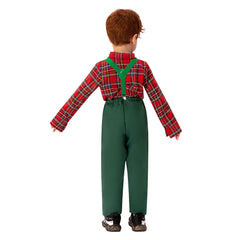 Kids Children Christmas Scotland Cosplay Costume Outfits Christmas Carnival Suit