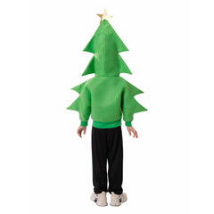 Kids Children Green Jacket Outfits Christmas Tree Cosplay Costume Christmas Carnival Suit