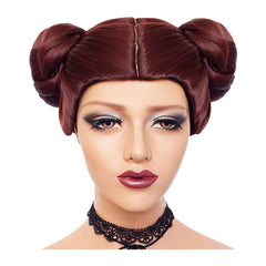 Leia Princess Kid Girls Cosplay Wig Heat Resistant Synthetic Hair Carnival Halloween Party Props Accessories