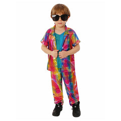 Medieval Retro Punk Hip Hop Stage Performance Kids Children Cosplay Costume Halloween Carnival Suit