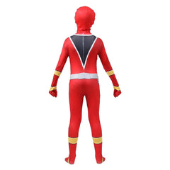 Mighty Morphin Power Rangers Master Red Kids Kyoryu Sentai Zyuranger Cosplay Costume Jumpsuit Fancy Outfit Halloween Carnival Suit