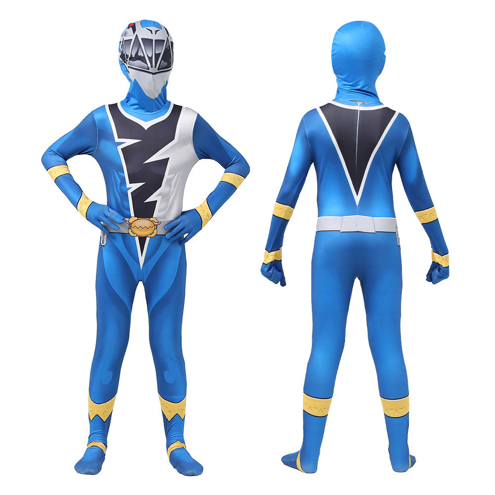 Mighty Morphin Power Rangers Melto Kyoryu Sentai Zyuranger Kids Cosplay Costume Jumpsuit Fancy Outfit Halloween Carnival Suit