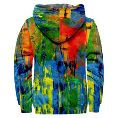 Oil Painting Adult Cosplay Coat Hoodie Hooded Sweatshirt Casual Zip Up Hoodie