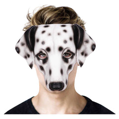 One Hundred and One Dalmatians Cruella 101 Spotted Dog Cosplay Latex Masks Helmet Masquerade Halloween Party Costume Props