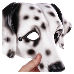 One Hundred and One Dalmatians Cruella 101 Spotted Dog Cosplay Latex Masks Helmet Masquerade Halloween Party Costume Props