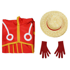 One Piece 2024 Egghead Arc Monkey D. Luffy Full Set Cosplay Costume Outfits Halloween Carnival Suit   
