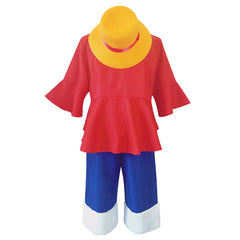 One Piece Kids Children Luffy Cosplay Costume Outfits Halloween Carnival Party Suit