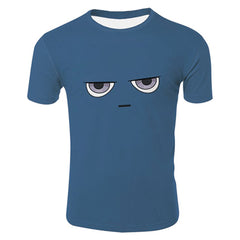Palworld Depresso 3D Print Short Sleeve Shirt Cosplay T-shirt Halloween Carnival Costume For Men Women