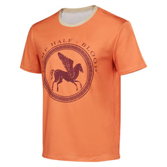 Percy Jackson Adult Cosplay Casual Street Orange Printed T-shirt