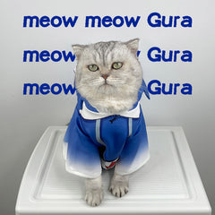 Pet Cat Gawr Gura Clothes Cosplay Outfits Halloween Carnival Suit Costume