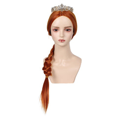 Shrek Fiona Cosplay Wig and Headgear Heat Resistant Synthetic Hair Carnival Halloween Party Props Accessories