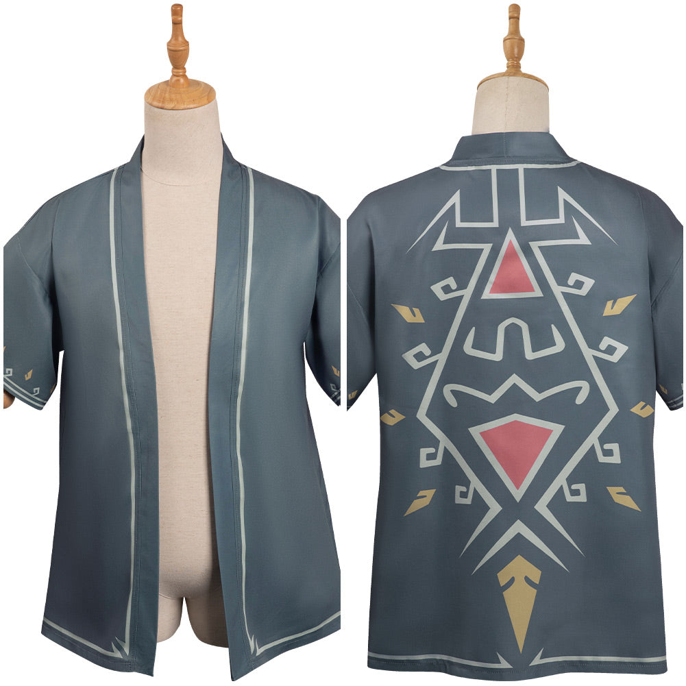 The Legend of Zelda: Tears of the Kingdom Link Adult Cosplay Casual Street Printed Shirt