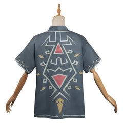 The Legend of Zelda: Tears of the Kingdom Link Adult Cosplay Casual Street Printed Shirt