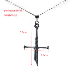 The Lord of the Rings Aragorn Narsil Anduril Cosplay Alloy Necklace Halloween Carnival Birthday Xmas Gift