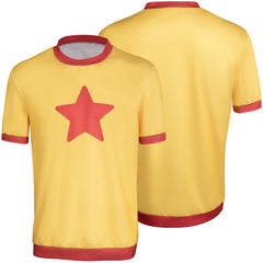 TV Scott Pilgrim Takes Off 2023 Scott Pilgrim Adult Cosplay Casual Street Yellow T-shirt