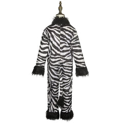 Zebra Kids Children Cosplay Jumpsuit With Hair Accessories Costume Outfits Halloween Carnival Suit